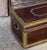 Wood English Campaign Trunk of Brass-Bound Leather and Camphor Wood, Circa 1820 For Sale - Image 7 of 13