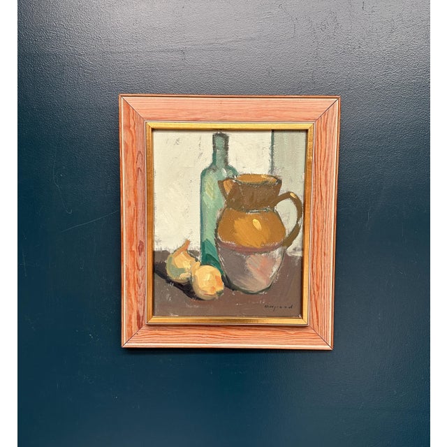 Bengt Hillgrund, Jug and Fruit, Oil on Canvas, Framed For Sale - Image 16 of 18