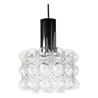 Glass Pendant Light by Helena Tynell For Sale