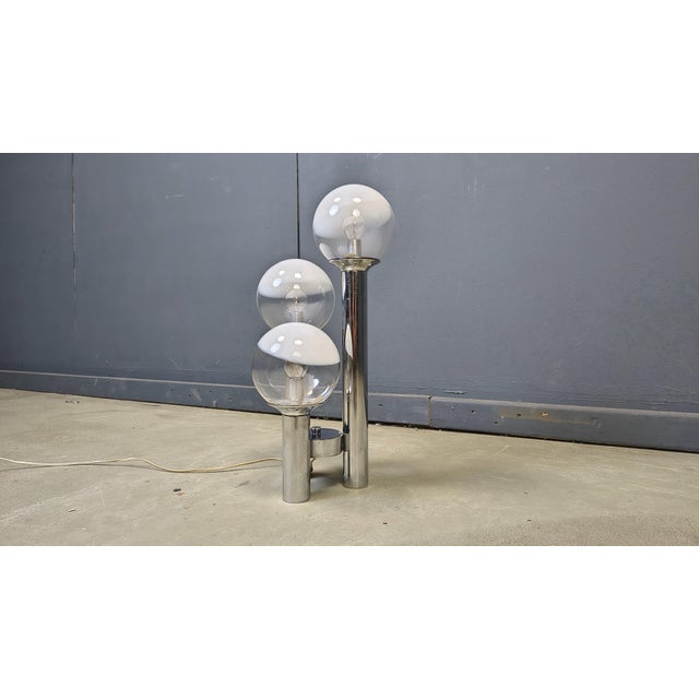 Glass Vintage Table Lamp by Mazzega, 1970s For Sale - Image 7 of 12