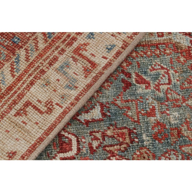 Red Vintage Ersari Rug in Red With Geometric Patterns From Rug & Kilim For Sale - Image 8 of 8