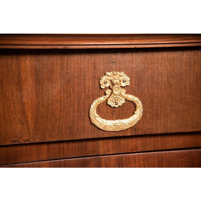Metal Lombard Empire Chest of Drawers with Marble Top, 1800 For Sale - Image 7 of 18