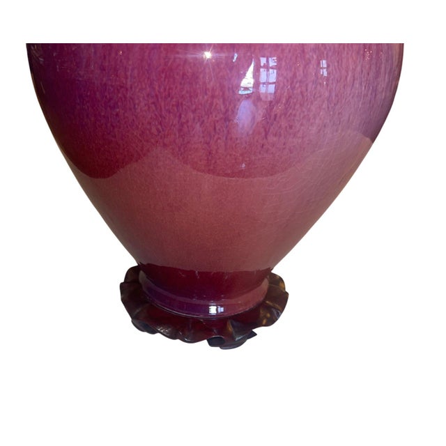 20th Century Set of Three Chinese Flambé Glazed Porcelain Vases For Sale - Image 10 of 12