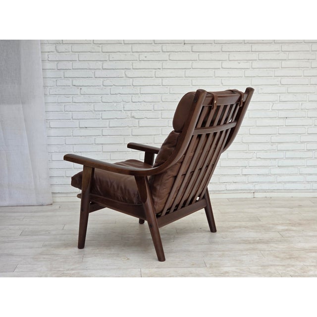 Danish Model GE530 Highback Lounge Chair by H.J. Wegner for Getama, 1970s For Sale - Image 16 of 18