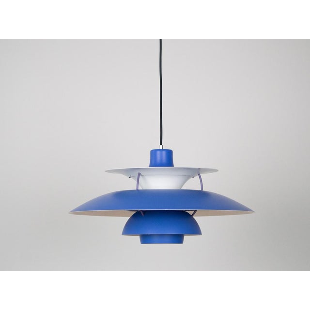 Blue Vintage Danish PH 5 Lamp by Poul Henningsen for Louis Poulsen, 1970s For Sale - Image 8 of 12