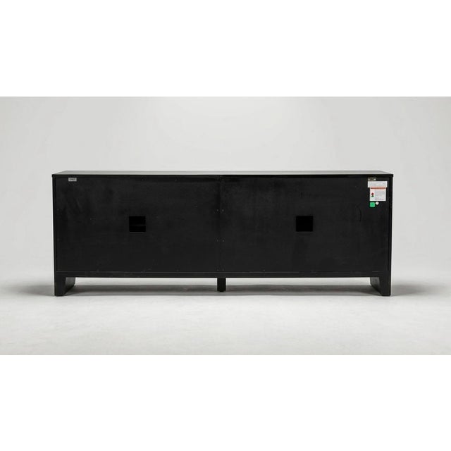 Restoration Hardware Rh 80" Wyeth Carbonized Split Bamboo Sideboard: For Sale - Image 4 of 12