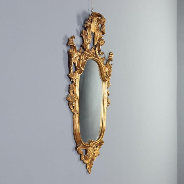 19th Century Carved and Gilded Wood Mirror, Italy For Sale - Image 3 of 9
