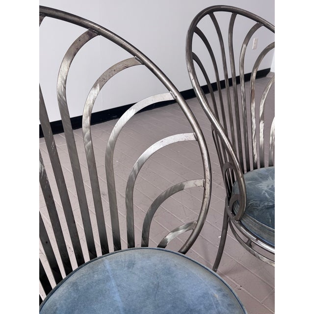 Mid Century Steel Sculptural Dining Chairs Attributed to Arthur Umanoff For Sale In Milwaukee - Image 6 of 16