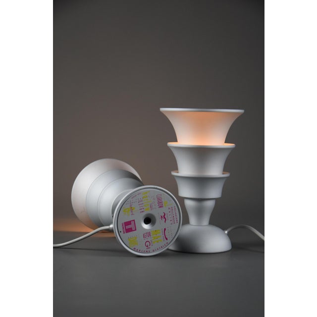 Metal Hollywood Collection Table Lamp by Matteo Thun for Tronconi, 1989 For Sale - Image 7 of 12