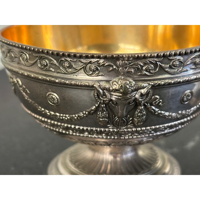 Metal Vintage English Georgian Style Silver Plated Decorative Petite Bowls / Rose Bowls / Open Salts by Corbell & Co For Sale - Image 7 of 12
