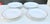 Vintage Ginori ANTICO DOCCIA white molded salad plate set. Softly contoured baroque-style edges with gilt-edge detail....
