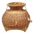 Vintage Handwoven Bamboo Fishing Basket ( Creel ) For Sale