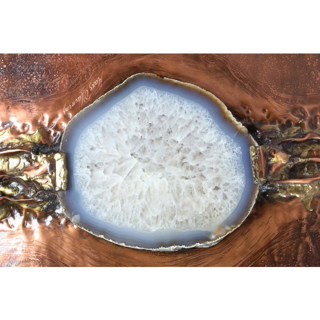 1980s Coffee Table with Lepidolite Inlay by Marc D'Haenens, 1980s For Sale - Image 5 of 12