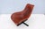 Stunning Mart swivel lounge armchair in patinated cognac brown leather, designed by acclaimed designer Antonio Citterio in...