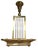 Brass Early 20th Century Rectangular Industrial Brass and Glass Rod Vintage Chandelier For Sale - Image 8 of 18