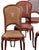 Set of 8 Antique Louis XV Gilt Bronze Mounted Cane & Walnut Dining Chairs.