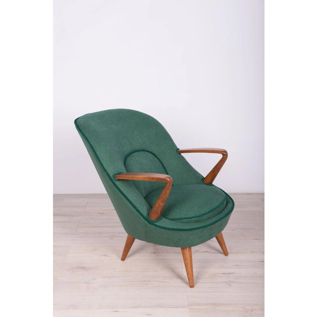 Wood Set of Model 345 Armchairs by Janina Jędrychowicz & Konrad Racinowski for Poznan Furniture Factory, 1950s For Sale - Image 7 of 18