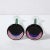 Amethyst Early 21st Century Melded Emerald, Amethyst and Ultramarine Murano Glass Candlestick Holders - a Pair For Sale - Image 8 of 13