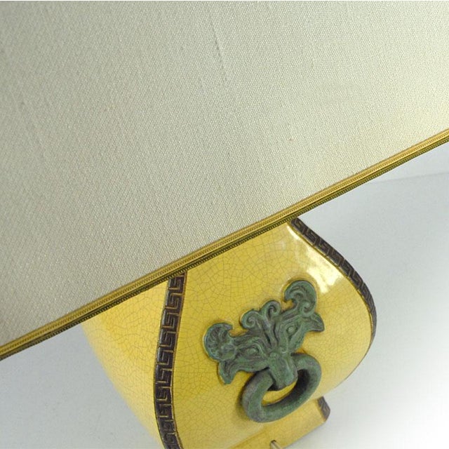 Ceramic Table Lamp in the style of Ugo Zaccagnini, 1960s For Sale - Image 9 of 11