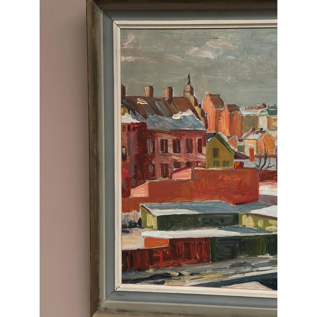 Bertil Lundqvist, Landscape, 1950s, Oil Painting on Panel, Framed For Sale - Image 9 of 18
