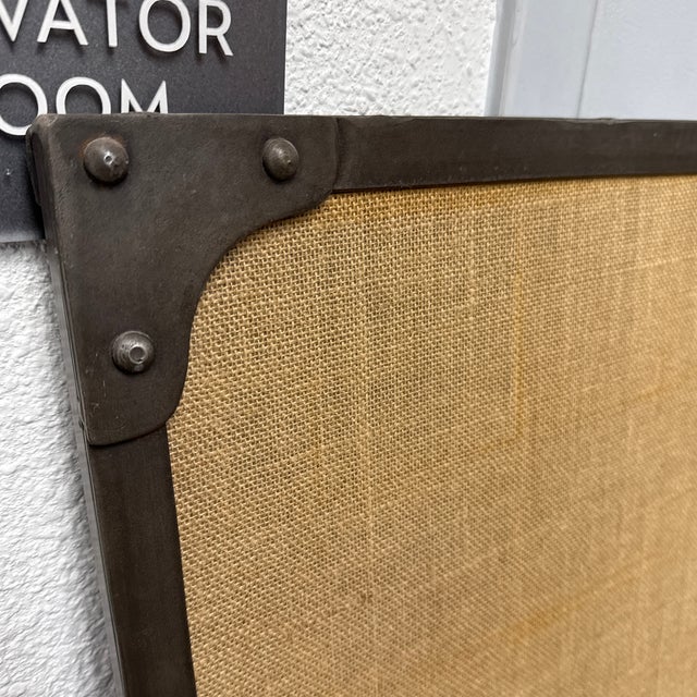Restoration Hardware Restoration Hardware Large Rivet Pinboard For Sale - Image 4 of 12
