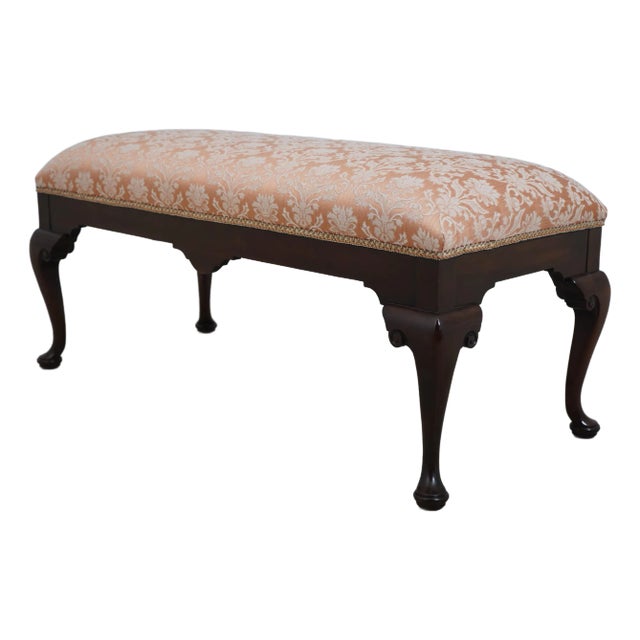 Cherry Queen Anne Window Bench For Sale