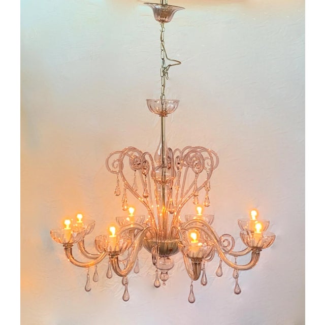 Mid-Century 8-Arm Chandelier from Cesare Toso, 1960s For Sale - Image 11 of 13