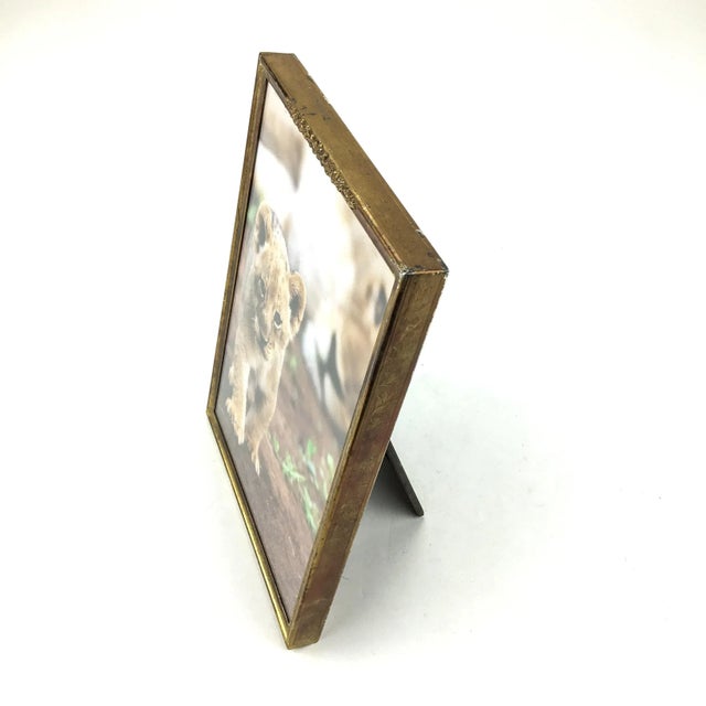 1900 - 1909 1900’s Metal Photo Frame For Sale - Image 5 of 12