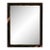19th Century France Deep Ebony Black Carved Ebonized Wall Mirror For Sale