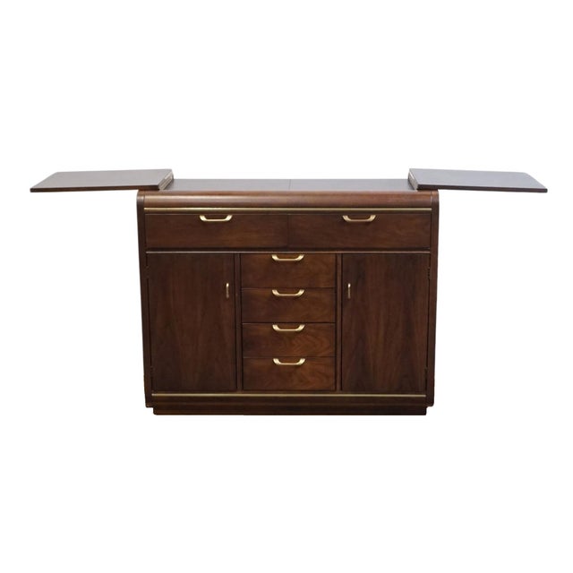Thomasville Furniture Founders Collection Asian Inspired 72" Flip-Top Server Buffet 22121 For Sale - Image 12 of 17