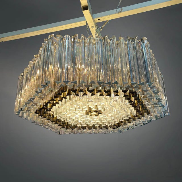 Mid-Century Modern Italian Murano Glass Pendant Light by Paolo Venini, 1950s For Sale - Image 4 of 18