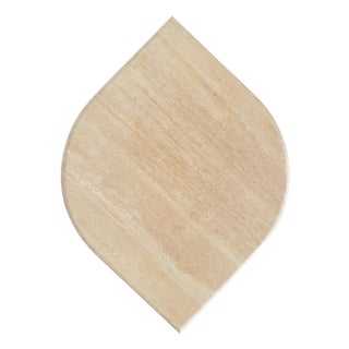 Mid-Century Modern Model Teardrop Coffee Table in Travertine, 1970s For Sale