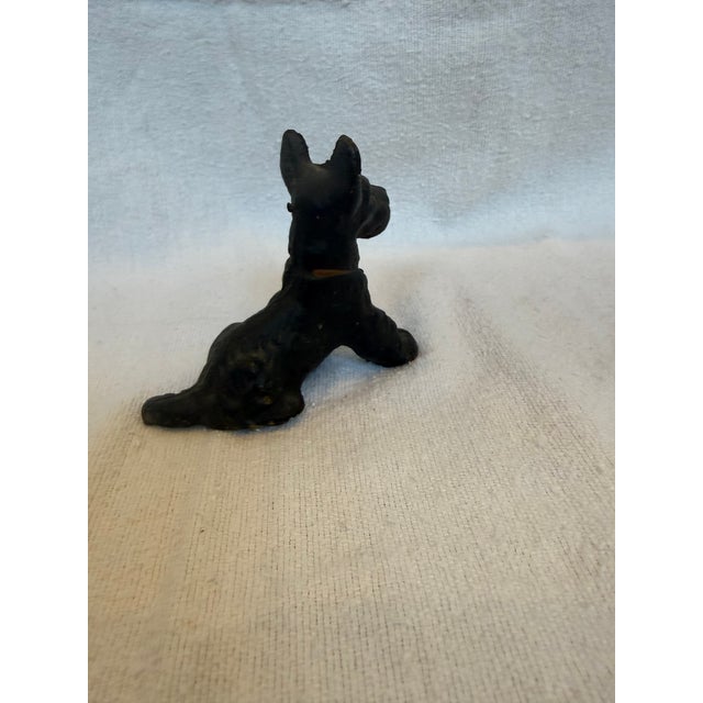 1920s Cast Iron Terrier Hubley With Faded Red Collar For Sale In Los Angeles - Image 6 of 12