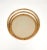 Mid-Century Italian Three Level Round Bamboo & Rattan Wall Mirror, 1960s For Sale - Image 13 of 14