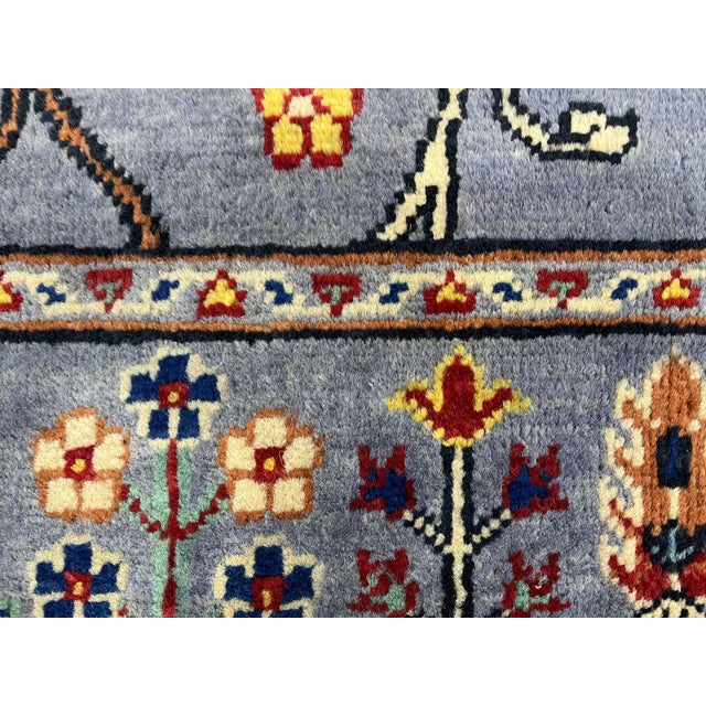 Slate Gray Persian Style Floral Rug, 3'3" X 5' For Sale - Image 11 of 16