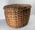 19th Century Native American Northeast Indian Polychrome Covered Splint Basket For Sale - Image 4 of 13