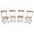 These folding chairs in wood and metal embody both robustness and lightness. Their refined and functional design allows...