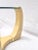 1970's End Tables by Karl Springer Faux Goatskin Brass For Sale - Image 9 of 13