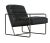 Noir NOIR Demeter Chair, Metal and Leather For Sale - Image 4 of 5