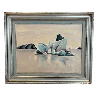 L. Mull, Fleur de glace, 1982, Oil on Canvas, Framed For Sale