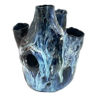 Glazed Ceramic Vase by Toni Furlan, 1954 For Sale