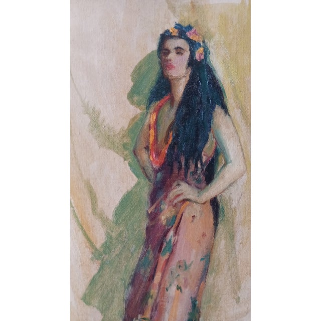 I fall in love with her again every time I look at her. What a beautiful young lady painted in the halcyon 1930s by a...