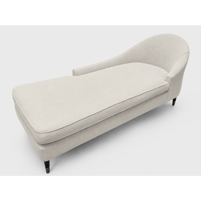 2010s Baker Furniture Serene Chaise by Kara Mann, Milling Road Collection, Laf, Perennials Upholstery For Sale - Image 5 of 8