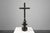 Antique French Wood and Brass Crucifix, 1800s For Sale - Image 10 of 14