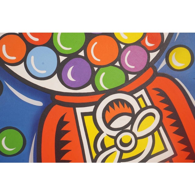 A playful yet graphic take on everyday nostalgia, Burton Morris’ Gumball Pop Artwork transforms a classic gumball machine...