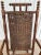 Brown Early 20th Century Antique Rustic Rocking Chair, Wooden With Woven Seat For Sale - Image 8 of 10
