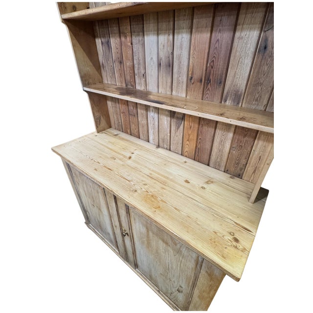 Late 19th Century Pine Kitchen Dresser with Open Shelving, 1890s For Sale - Image 9 of 10