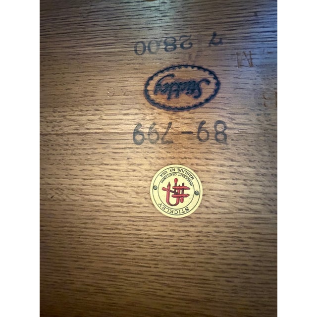 Chocolate Stickley Mission Oak Arts & Crafts Extension Dining Table For Sale - Image 8 of 12