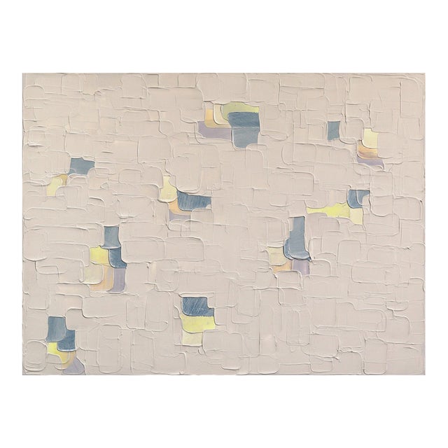 No Answer - Original Textured Modern Abstract Acrylic Painting on Canvas For Sale
