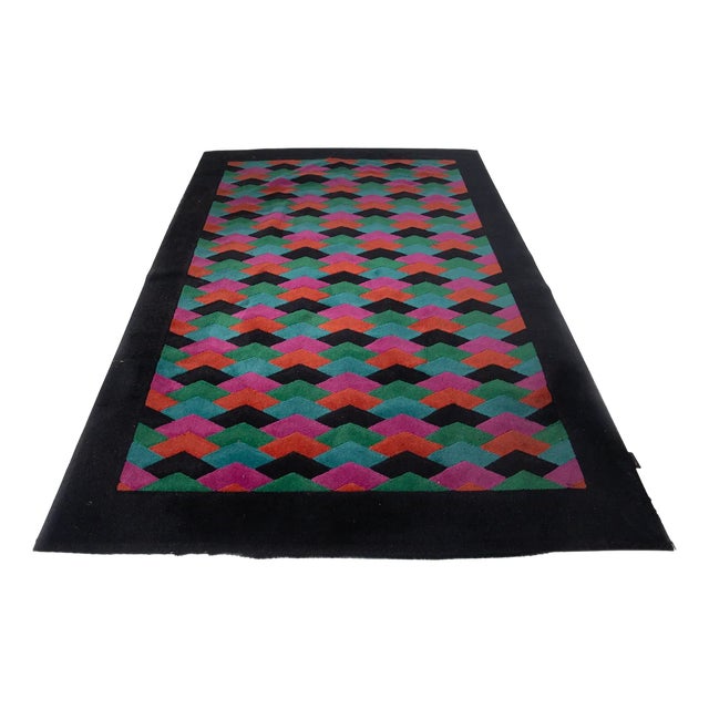 Postmodern Italian Rug by Missoni, 1980 For Sale